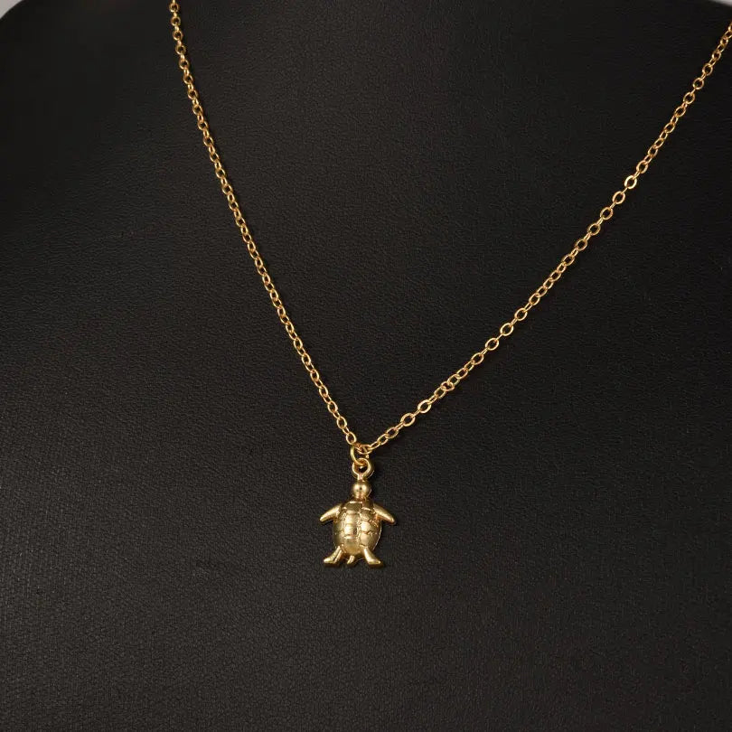 1Pc Women Summer Sea Animal Turtle Grunge Pendant Necklaces DIY Alloy Vintage Marine Life Tortoise Men Collares Jewelry Bulk