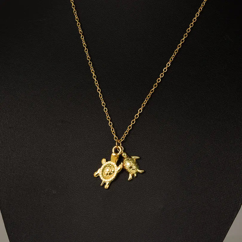 1Pc Women Summer Sea Animal Turtle Grunge Pendant Necklaces DIY Alloy Vintage Marine Life Tortoise Men Collares Jewelry Bulk