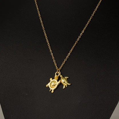 1Pc Women Summer Sea Animal Turtle Grunge Pendant Necklaces DIY Alloy Vintage Marine Life Tortoise Men Collares Jewelry Bulk