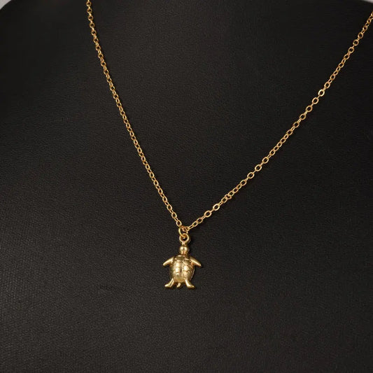 1Pc Women Summer Sea Animal Turtle Grunge Pendant Necklaces DIY Alloy Vintage Marine Life Tortoise Men Collares Jewelry Bulk