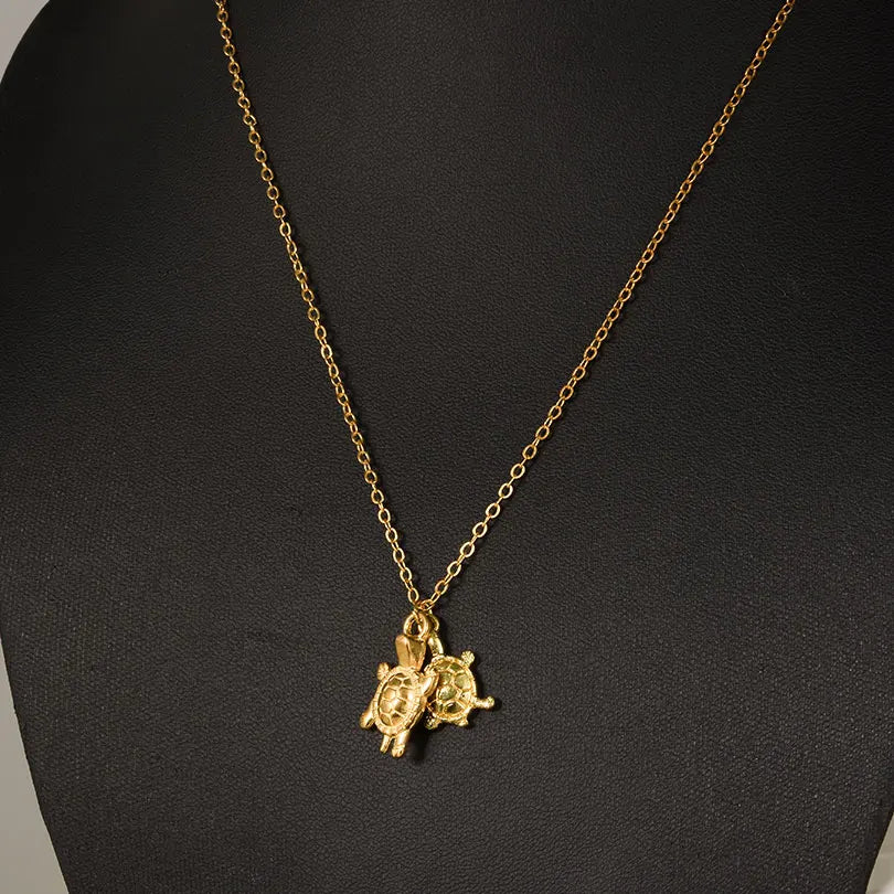 1Pc Women Summer Sea Animal Turtle Grunge Pendant Necklaces DIY Alloy Vintage Marine Life Tortoise Men Collares Jewelry Bulk